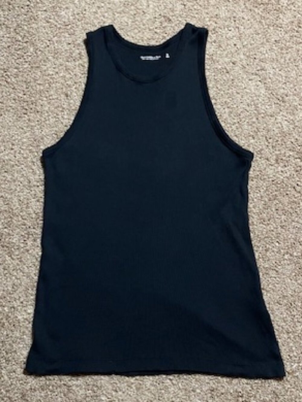 Abercrombie & Fitch Black Ribbed Soft A&F Collection Muscle Tank - XL